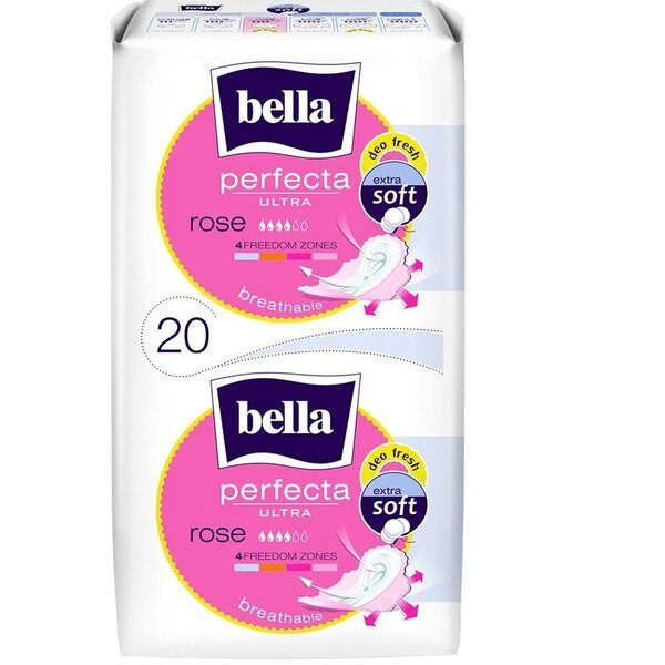 Фото - Гигиенические прокладки Bella Baby Happy Прокладки гігієнічні Bella Perfecta Ultra Rose deo fresh 20шт 590051630592 