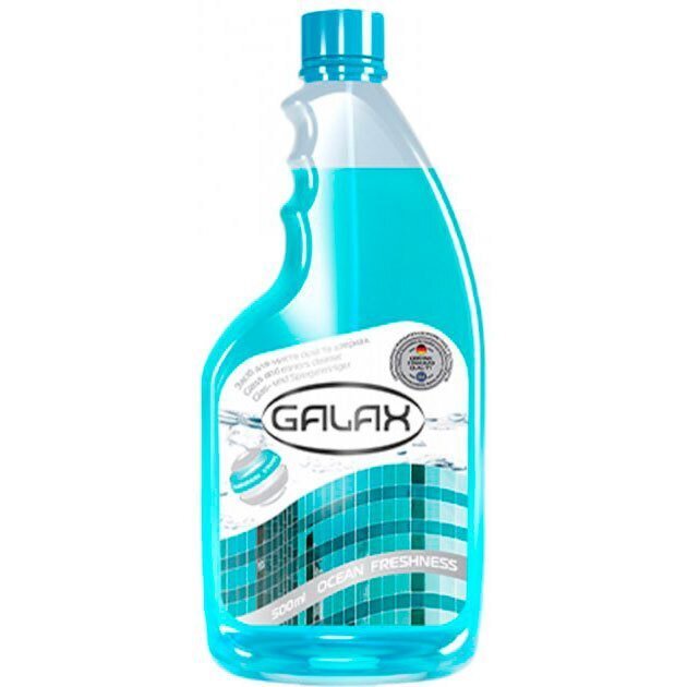 Средство для мытья стекол и зеркал Galax Океаническая свежесть 500мл фото 1