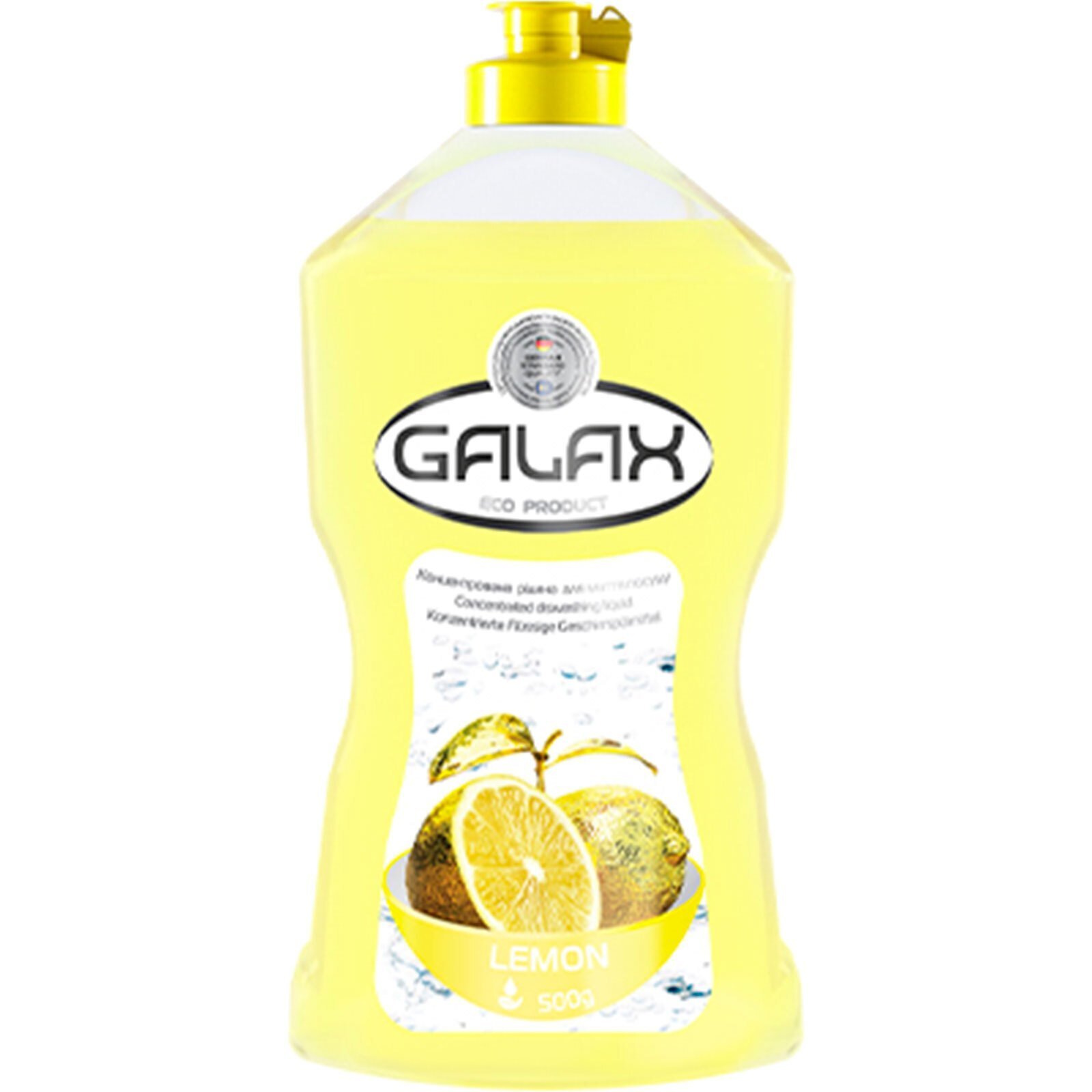 Средство для мытья посуды концентрированное Galax Лимон 500г фото 1