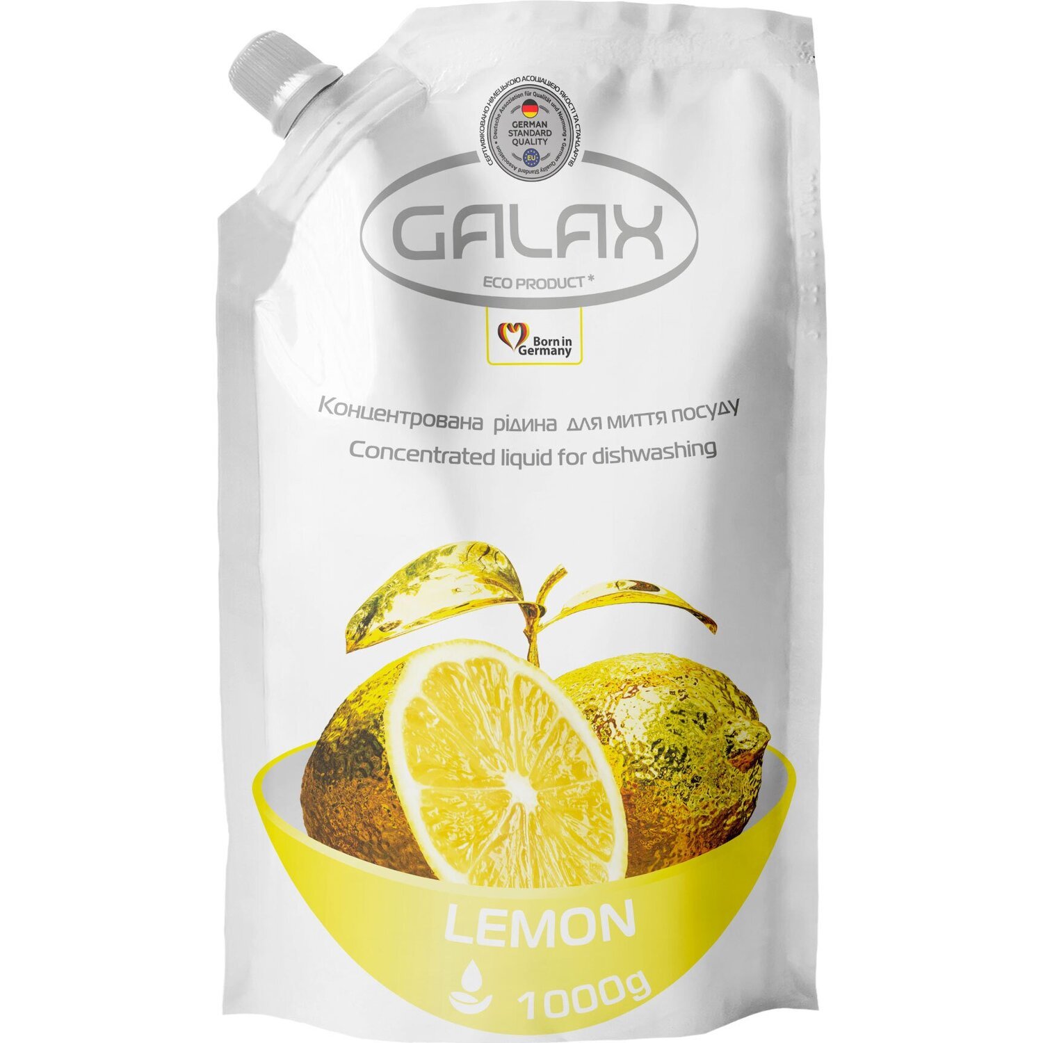 Засіб для миття посуду концентрований Galax Лимон 1000гфото