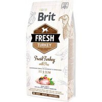 Сухой корм Brit Fresh для собак с низким уровнем активности с лишним весом с индейкой и горохом 2.5кг