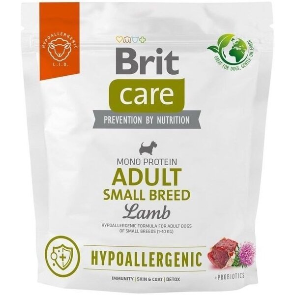 

Сухой корм Brit Care Hypoallergenic для взрослых собак мелких пород ягненок 1кг