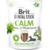 Лакомства для собак Brit Dental Stick Calm успокаивающие, конопля с пустырником 251г