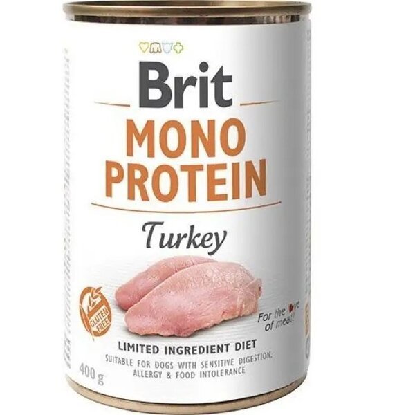 Корм для собак Brit Mono Protein с индейкой 400 г