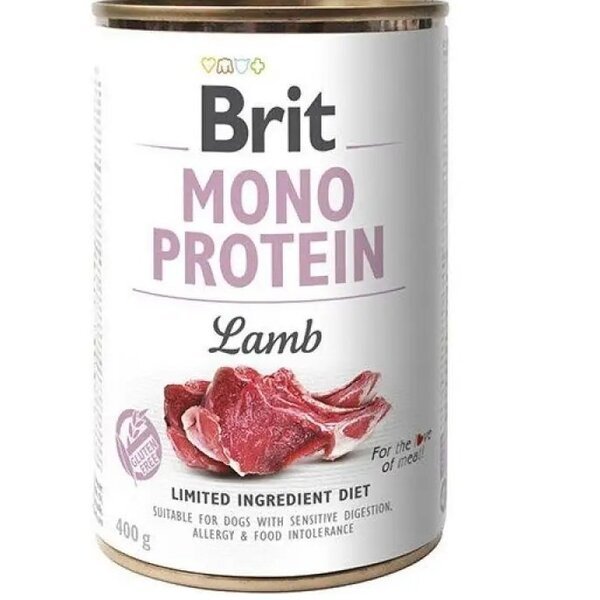 Корм для собак Brit Mono Protein Dog k с ягненком 400 г