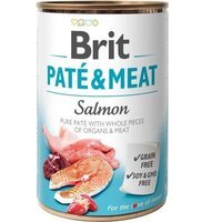 Корм для собак Brit Paté & Meat со вкусом лосося и курицы 400 г