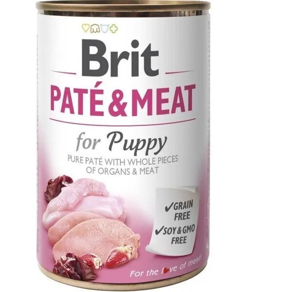 Корм для собак Brit Paté & Meat со вкусом индейки и курицы 400 г