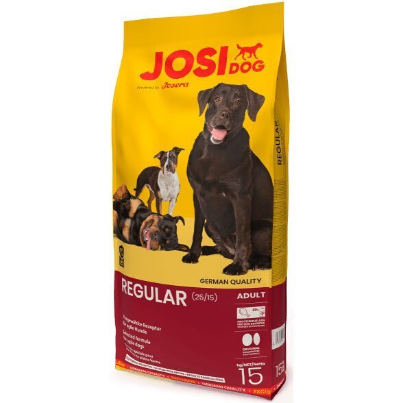 Сухой корм для взрослых собак JosiDog Regular с мясом птицы 15 кг фото 1
