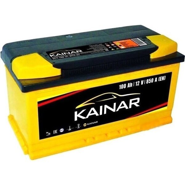 

Автомобильный аккумулятор Kainar 100Ah-12v, R+, EN850 (52371006860) (100 261 0 120 ЖЧ)