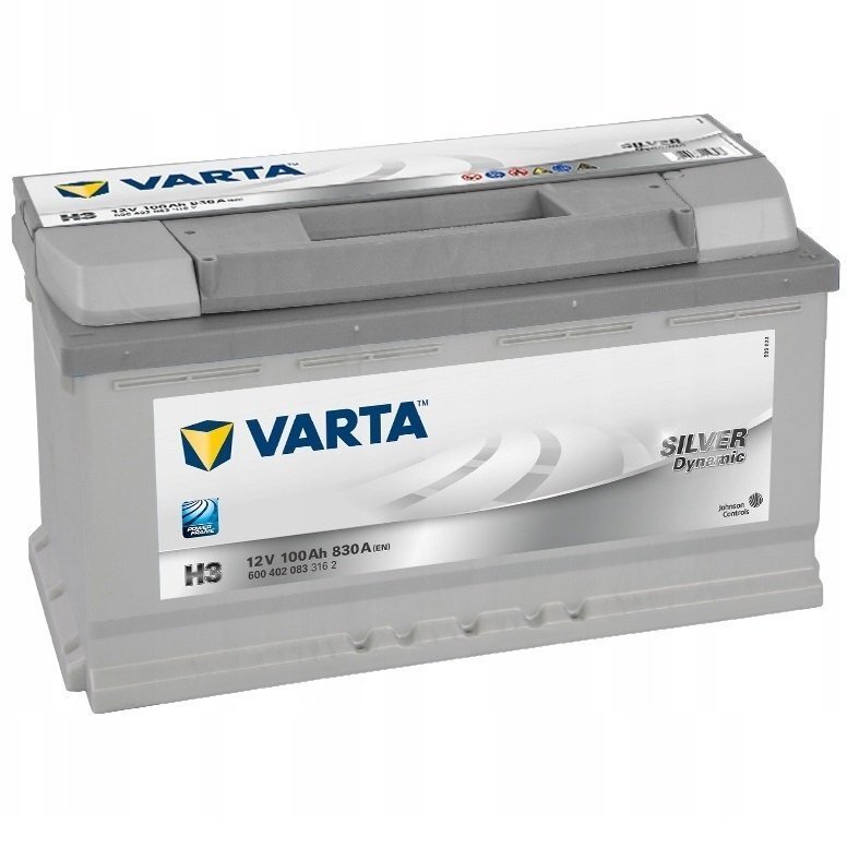 Автомобільний акумулятор Varta 100Ah-12v SD (H3), R+, EN830 (523727) (600 402 083)фото1