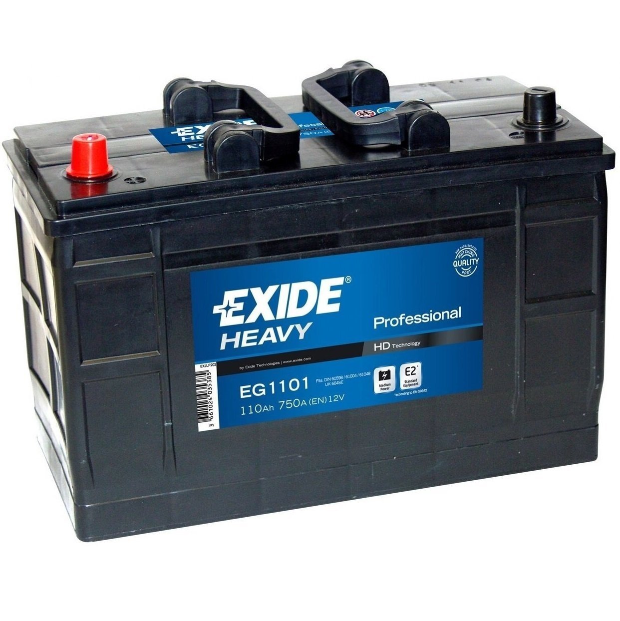 Автомобільний акумулятор Exide 110Ah-12v Start PRO, L+, EN750 (5237607348) (EG1101)фото