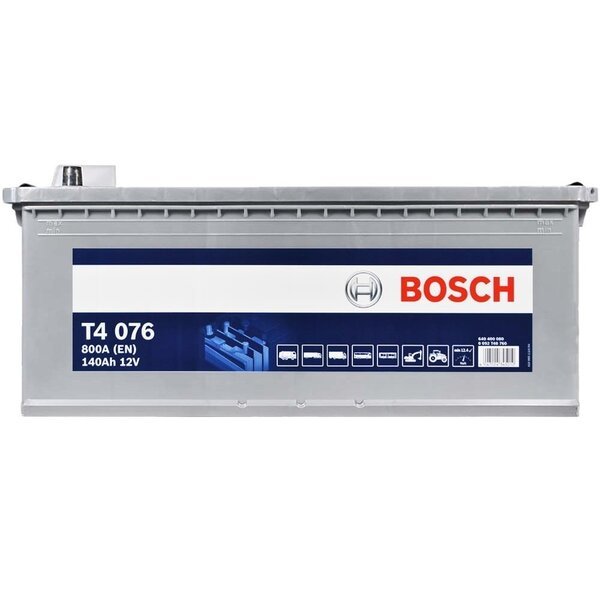 

Автомобильный аккумулятор Bosch 140Ah-12v (T4076), обратн, EN800 (5237808869)