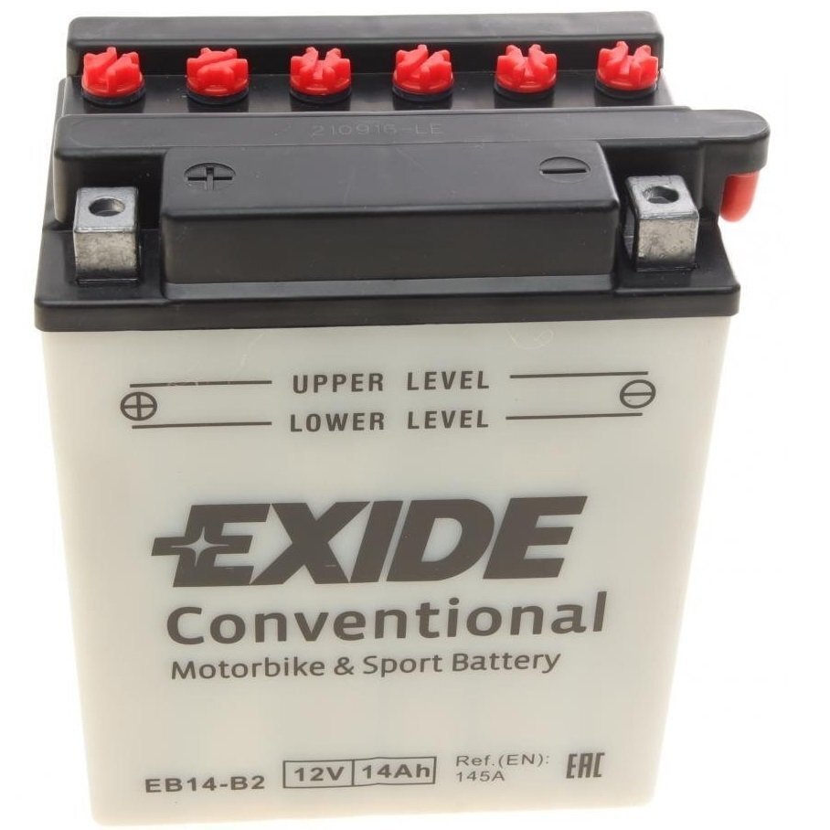 Автомобильный аккумулятор Exide 14Ah-12v (EB14-B2) L+, EN145 (52371008588) (EB14-B2) фото 1