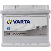 Автомобільний акумулятор Varta 52Ah-12v SD (C6), R+, EN520 (5237104) (552 401 052)
