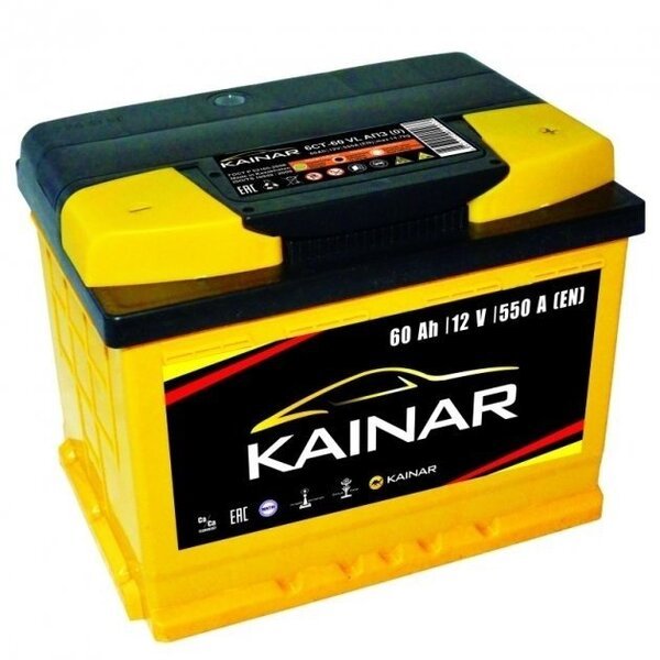 Акція на Автомобильный аккумулятор Kainar 60Ah-12v, L+, EN550 (52371006856) (060 261 1 120 ЖЧ) від MOYO