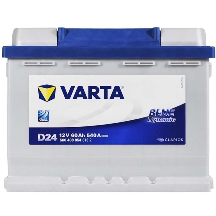 Автомобільний акумулятор Varta 60Ah-12v BD (D24), R+, EN540 (523712) (560 408 054)фото1