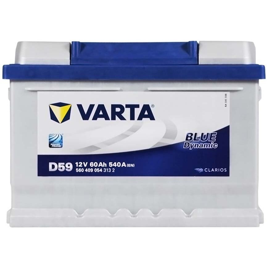 Автомобільний акумулятор Varta 60Ah-12v BD (D59), R+, EN540 (5237161) (560 409 054)фото