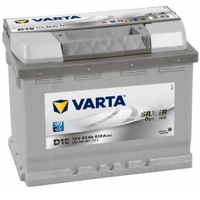 Автомобильный аккумулятор Varta 63Ah-12v SD (D15), R+, EN610 (5237170) (563 400 061) фото 1