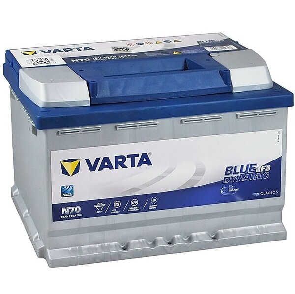 Акція на Автомобильный аккумулятор Varta 70Ah-12v BD EFB, R+, EN760 (52371236811) (570 500 076) від MOYO