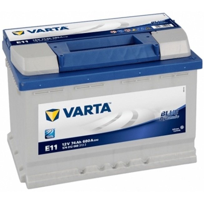 Автомобільний акумулятор Varta 74Ah-12v BD (E11), R+, EN680 (523716) (574 012 068)фото1