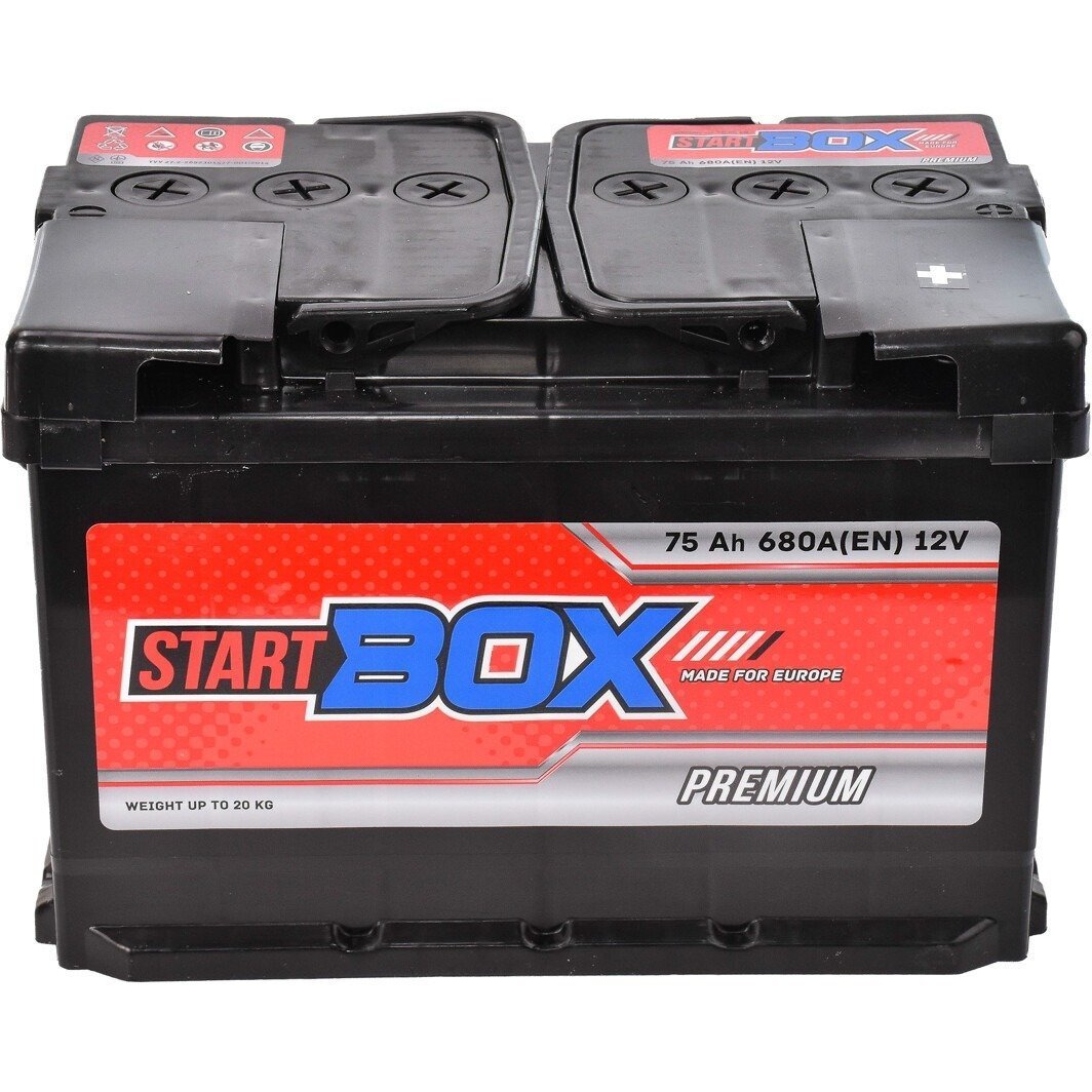 Автомобильный аккумулятор StartBox 75Ah-12v Premium, L+, EN680 (52371100361) фото 1