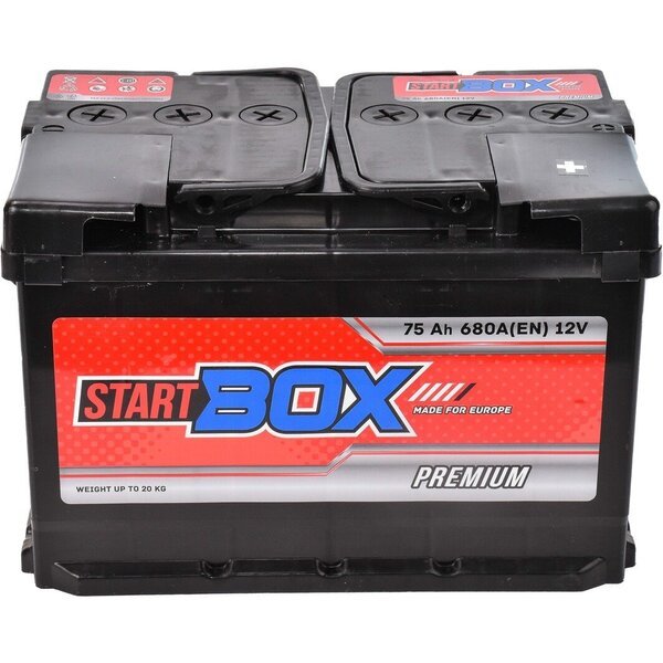 

Автомобильный аккумулятор StartBox 75Ah-12v Premium, R+, EN680 (52371100362)