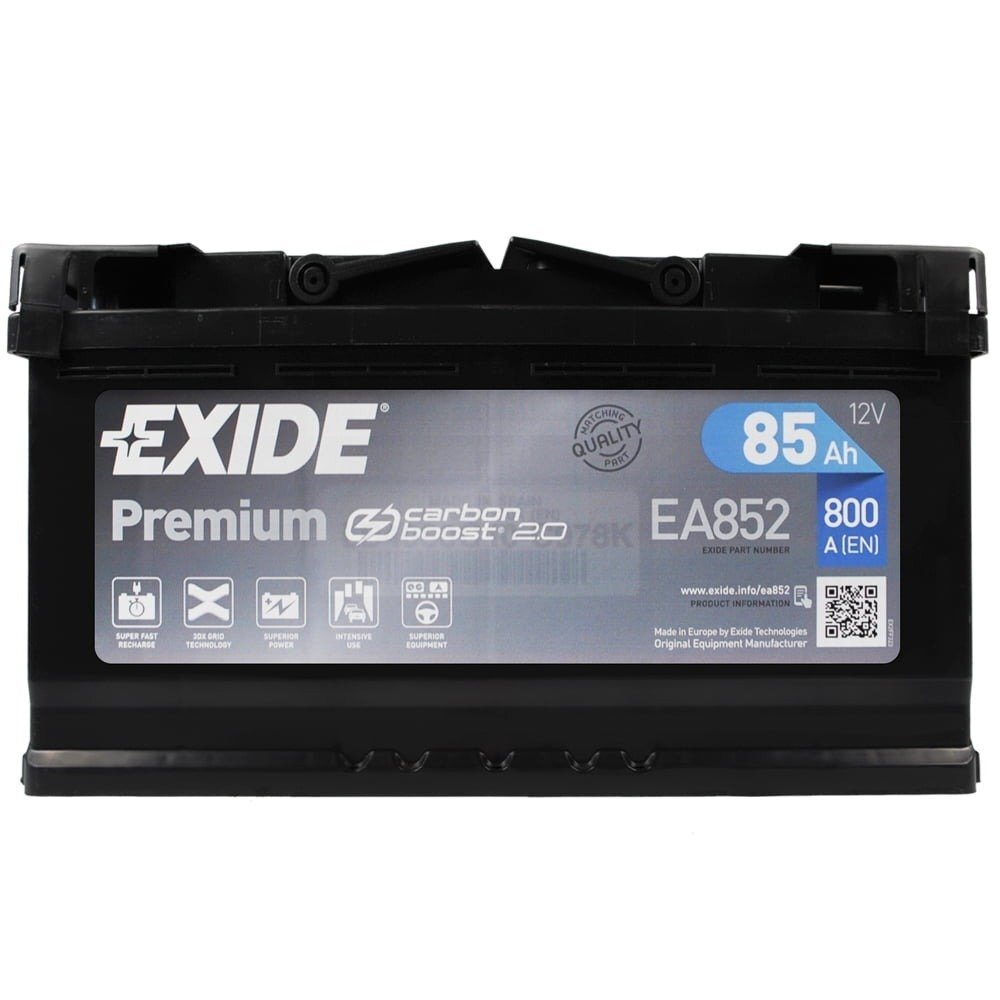 Автомобільний акумулятор Exide 85Ah-12v Premium, R+, EN800 (5237607282)фото