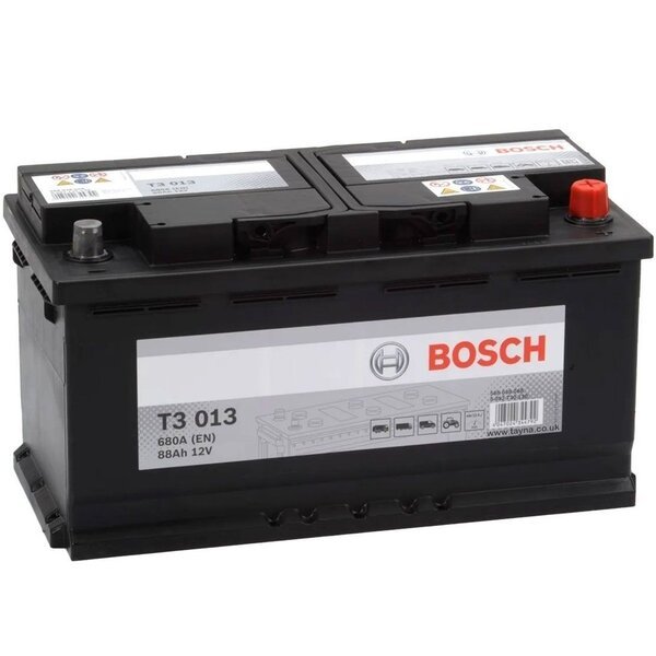 Акція на Автомобильный аккумулятор Bosch 88Ah-12v (T3013), R+, EN680 (5237869284) (0092T30130) від MOYO