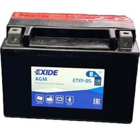 Автомобільний акумулятор Exide 8Ah-12v AGM (ETX9-BS) YTX9-BS ст.код L+, EN120 (5237913478) (ETX9-BS)