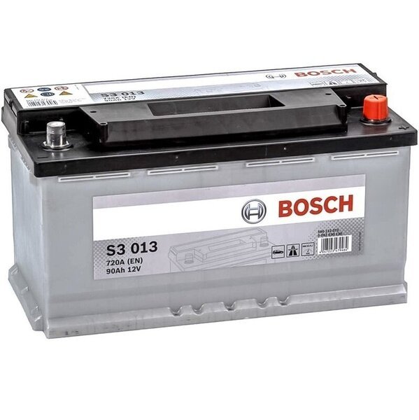 Акція на Автомобильный аккумулятор Bosch 90Ah-12v (S3013), R+, EN720 (5237808878) (0092S30130) від MOYO