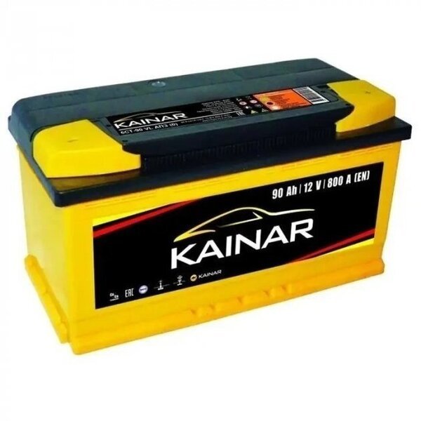Акція на Автомобильный аккумулятор Kainar 90Ah-12v, R+, EN800 (52371009414) (090 261 0 120 ЖЧ) від MOYO