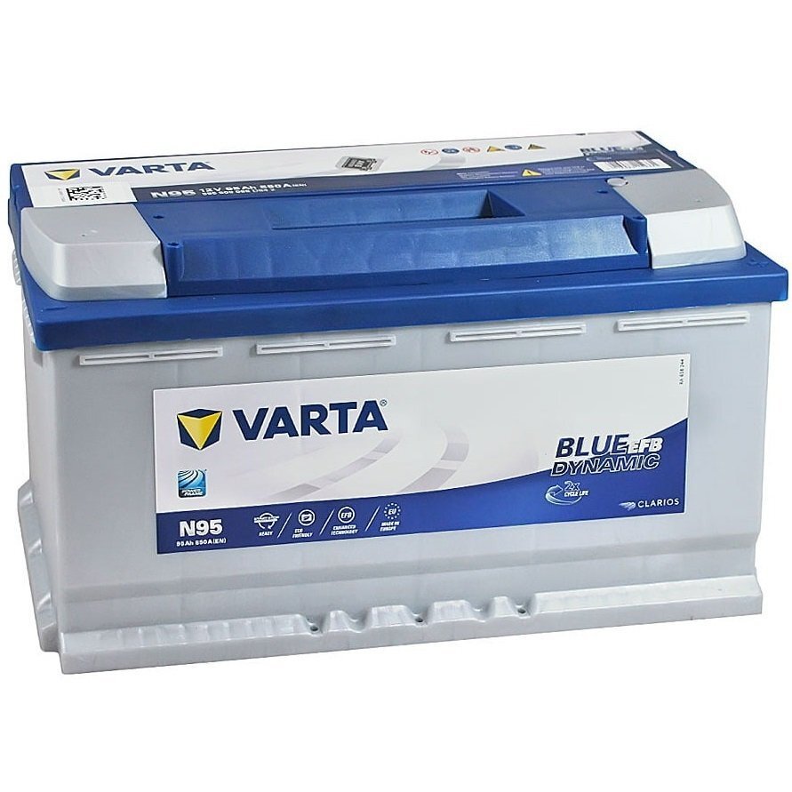 Автомобільний акумулятор Varta 95Ah-12v BD EFB, R+, EN850 (52371236815) (595 500 085)фото1