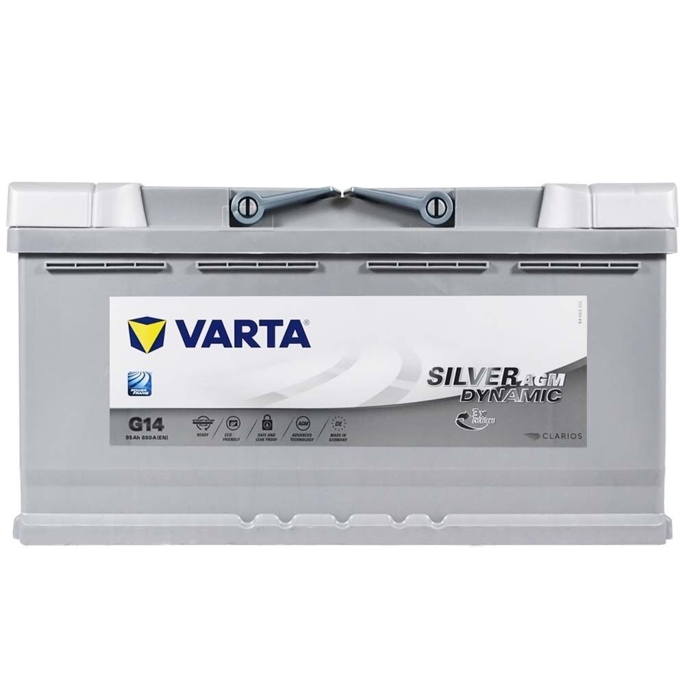 Автомобільний акумулятор Varta 95Ah-12v Silver Dynamic AGM (G14), R+, EN850 (5237243) (595 901 085)фото