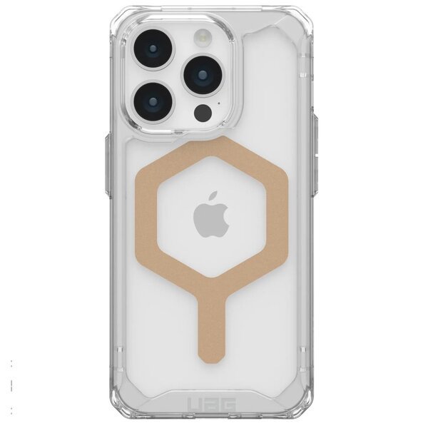 

Чехол UAG для Apple Iphone 15 Pro Plyo Magsafe, Ice/Gold (114305114381)