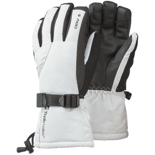 

Перчатки женские Trekmates Mogul DRY Glove Wmns TM-003752 white/black - M - белый