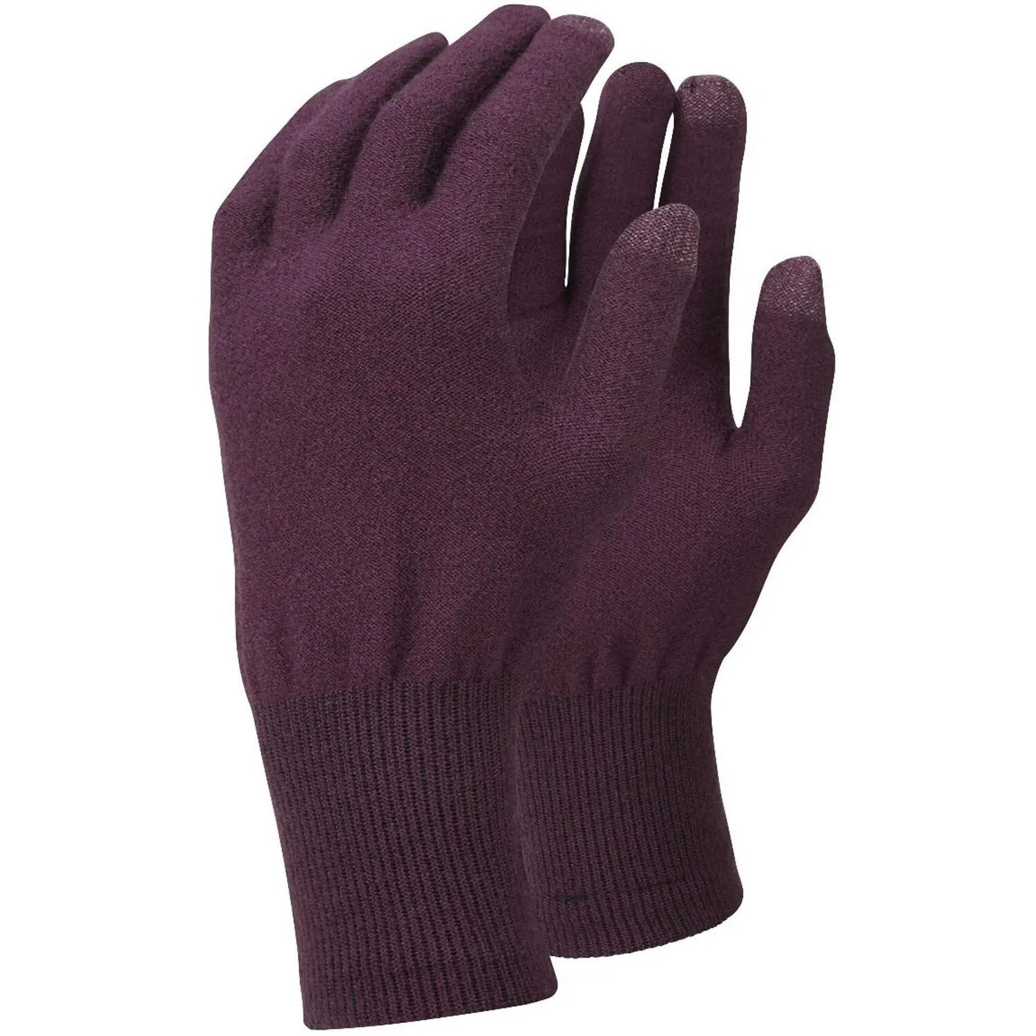 Перчатки Trekmates Merino Touch Glove TM-005149 blackcurrant - S - фиолетовый фото 