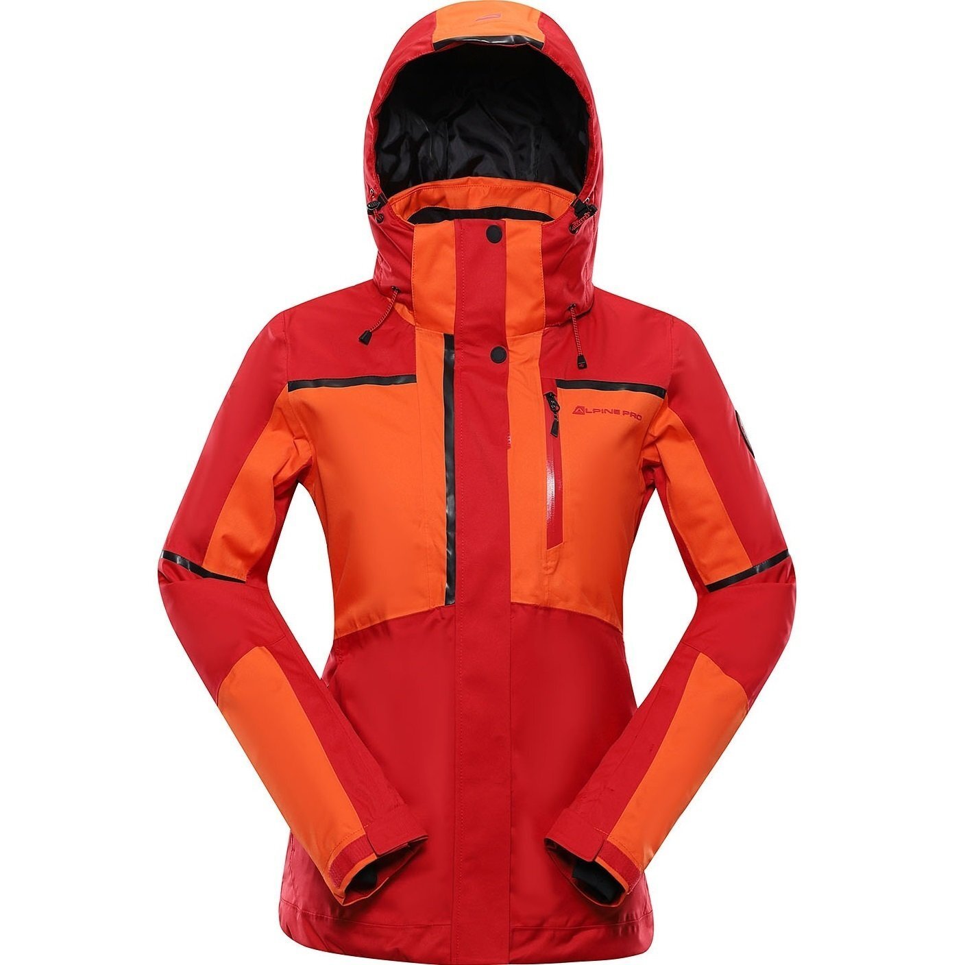 Куртка жіноча Alpine Pro Malefa LJCY546 442 M червоний/помаранчевийфото