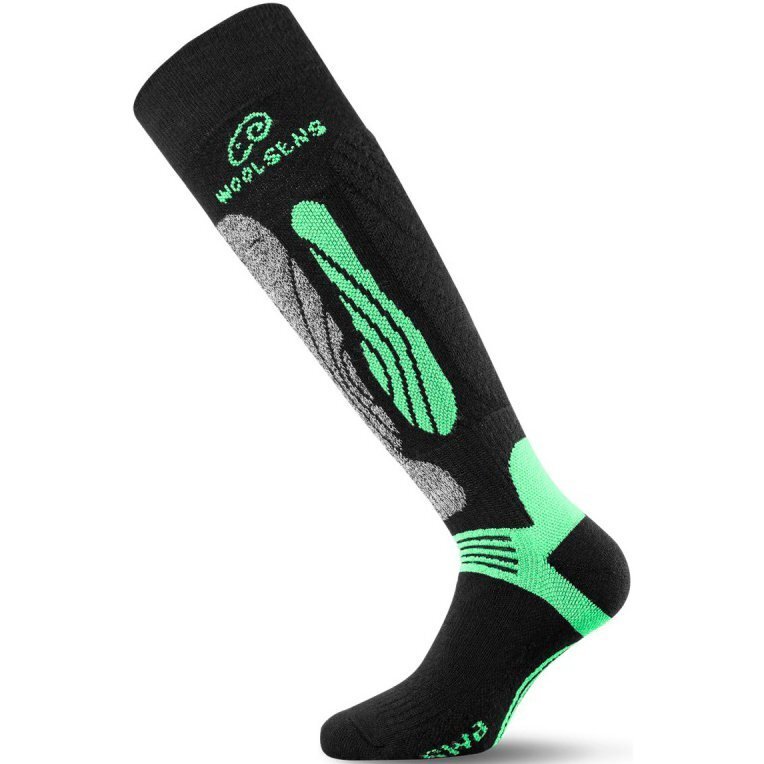 Термошкарпетки лижні Lasting SWI 906 XL чорний/зеленийфото