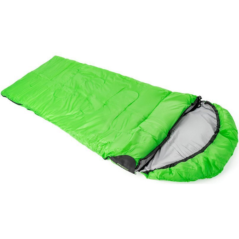 Спальный мешок КЕМПІНГ "Peak" 200L з капюшоном зеленый фото 1