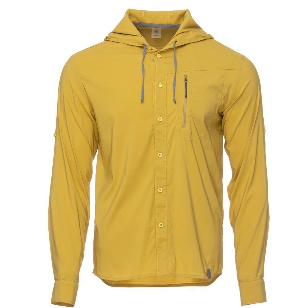 Рубашка мужская Turbat Maya Hood Mns lemon curry yellow XL желтый фото 