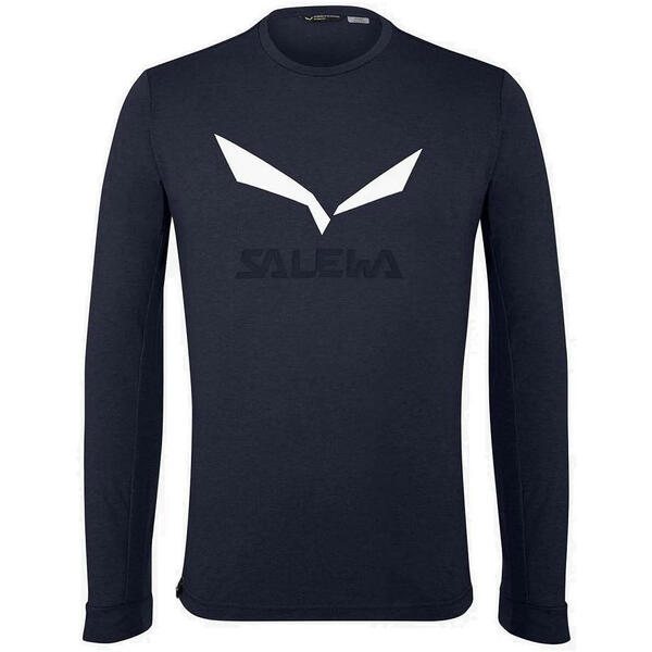 

Лонгслив мужской Salewa Solidlogo M L/S Tee 27340 3966 48/M синий