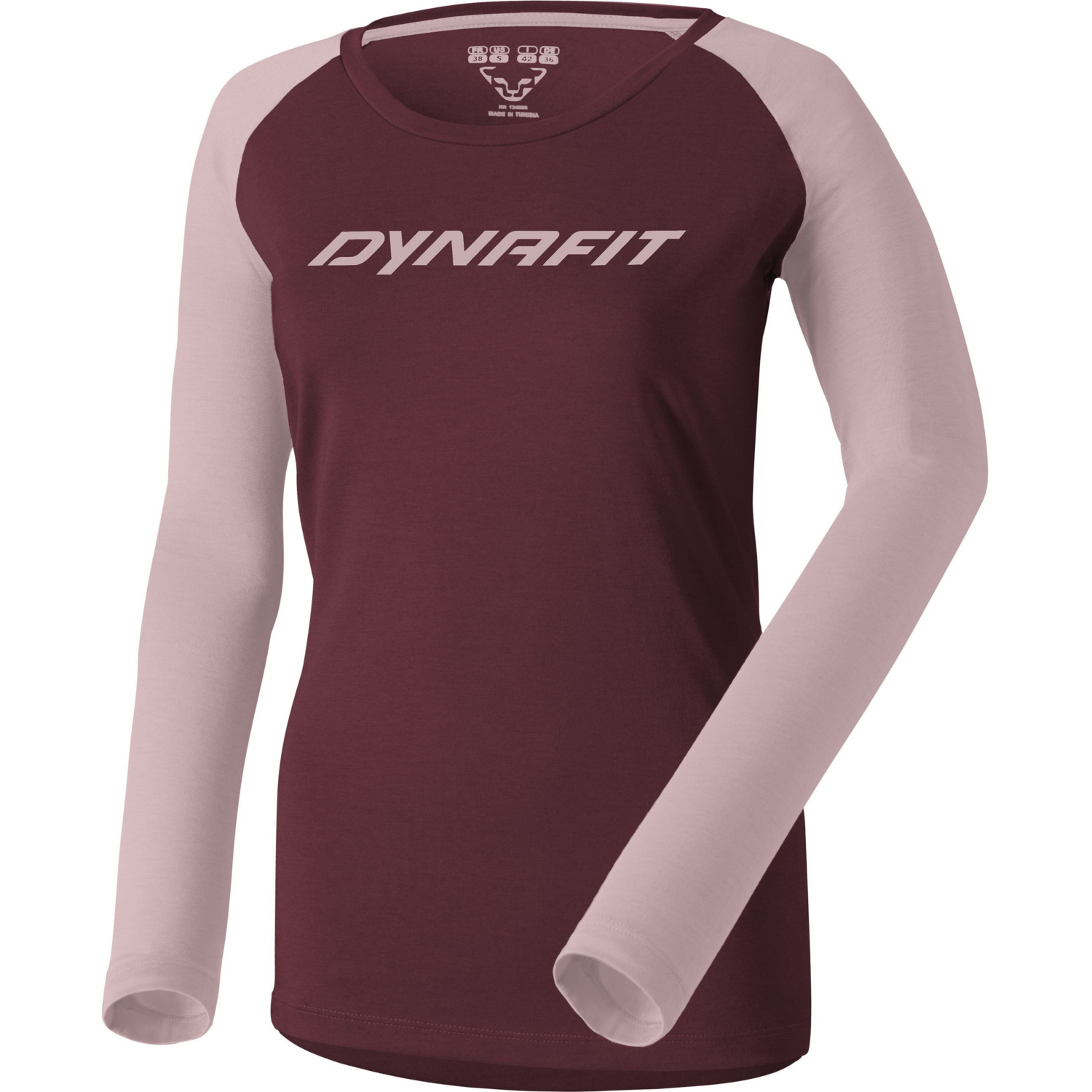 Реглан жіночий Dynafit 45497 WL/S Tee 70957 6561 40/34 бордовийфото