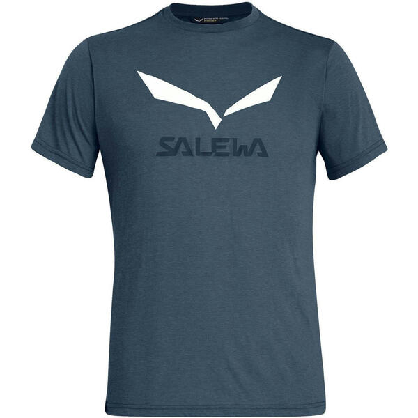 

Футболка мужская Salewa Solidlogo REL M S/S Tee 27018 3986 46/S темно-синий