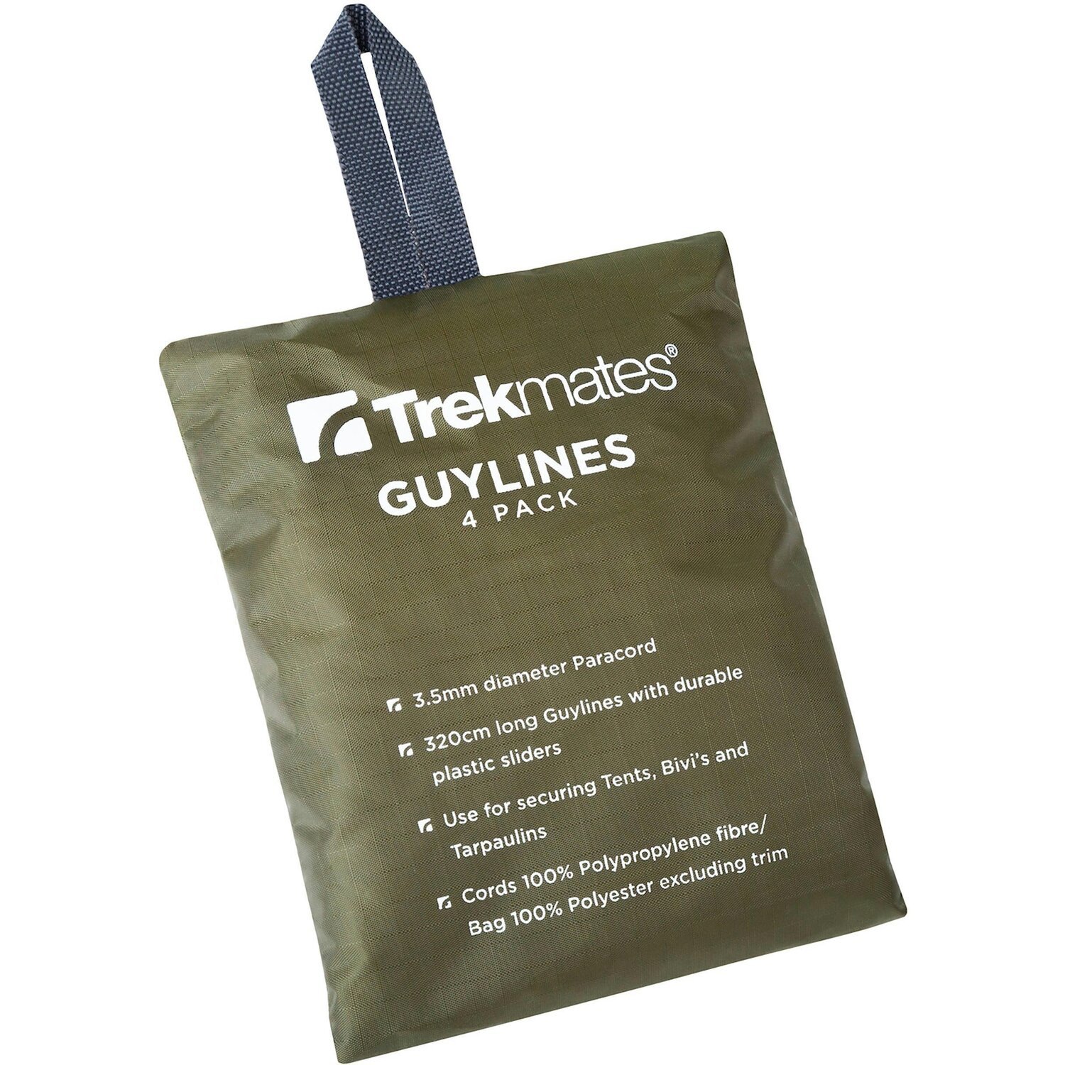 Розтяжка для тентів Trekmates Guy Lines TM-005461 dark olive – O/S – зеленийфото