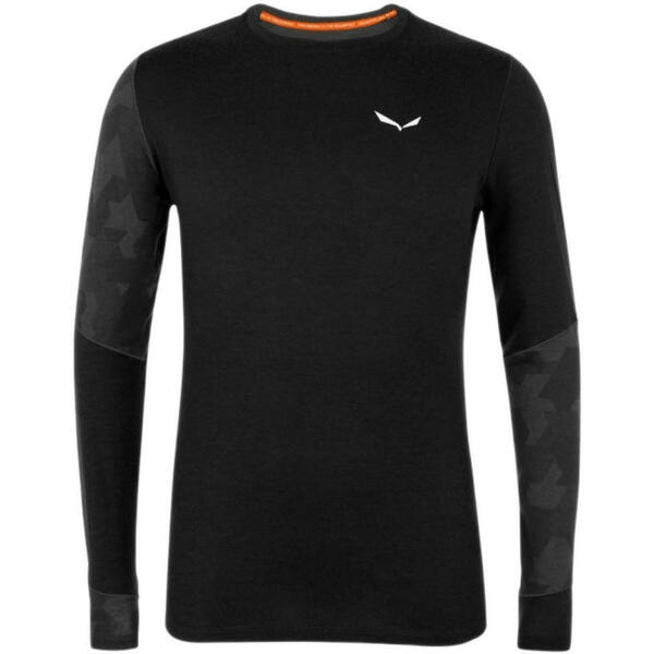 Термофутболка мужская Salewa Cristallo AMR M L/S Tee 28205 910 50/L черный