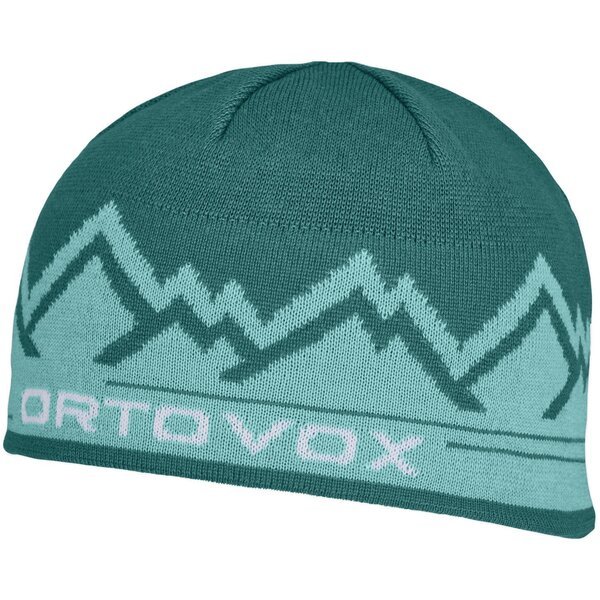 

Шапка OrtovoxPeak Beanie pacific green бирюзовый