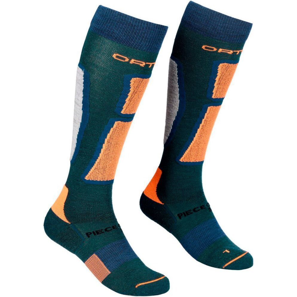 Шкарпетки чоловічі Ortovox Ski Rock`N`Wool Long Socks M pacific green 45-47 синій/зеленийфото