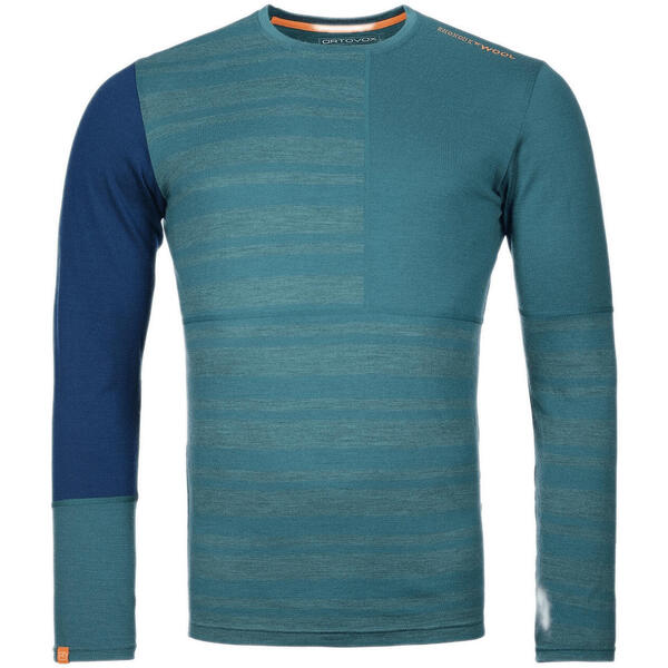 

Термофутболка мужские Ortovox 185 Rock'N'Wool Long Sleeve M pacific green S бирюзовый