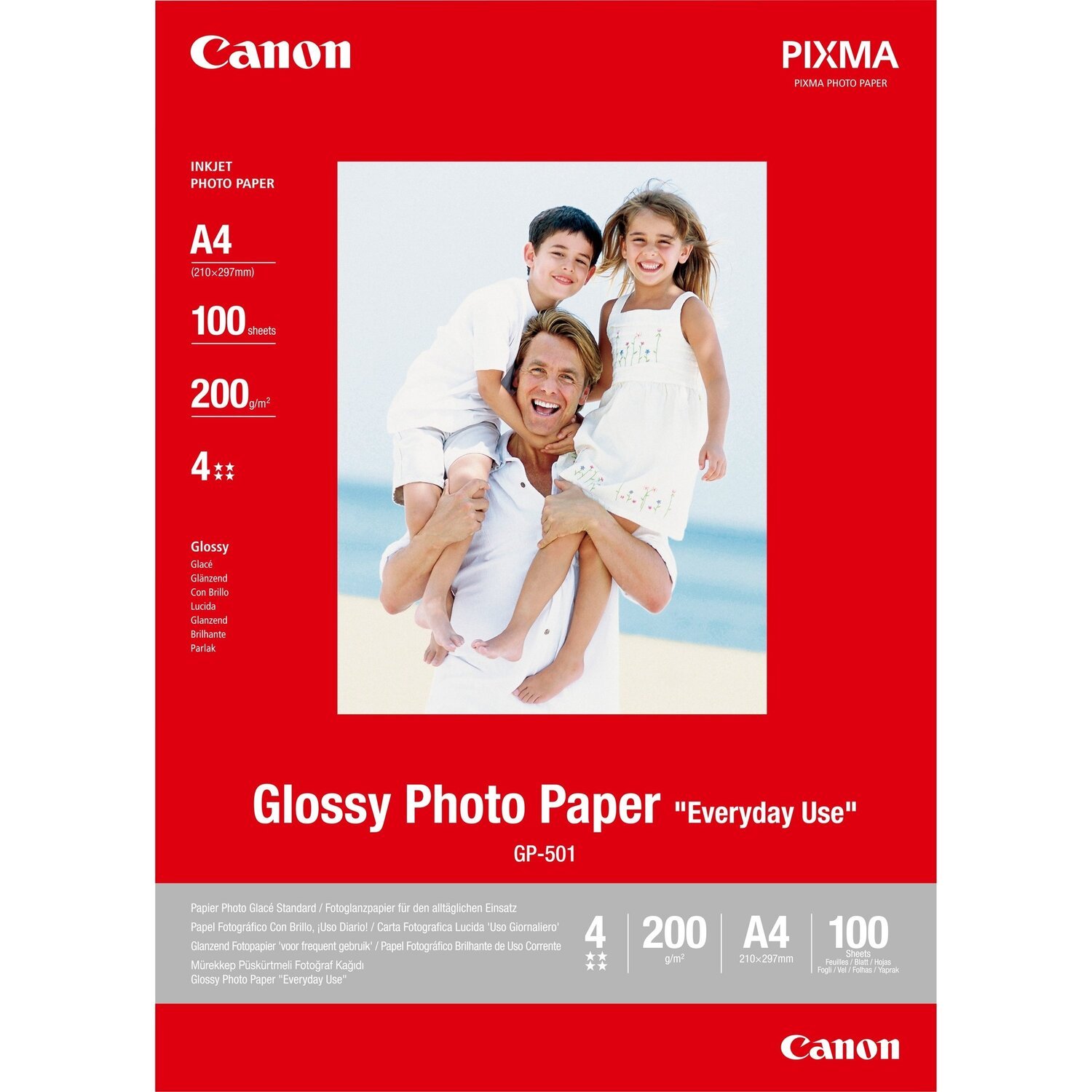 Фотобумага Canon A4 Photo Paper Glossy GP-501, 100л. (0775B001) фото 