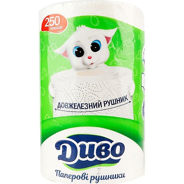 Бумажные полотенца Диво 2 слоя 1шт